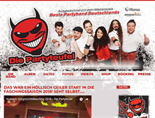 Tablet Screenshot of die-partyteufel.de